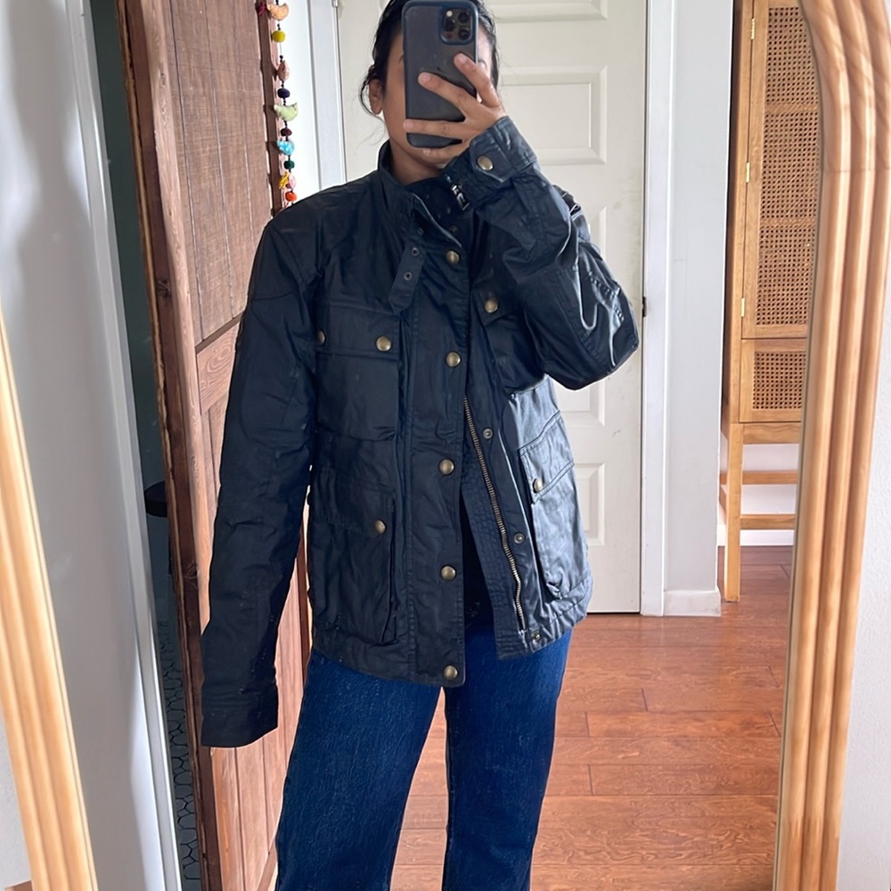 men’s Belstaff waxed cotton jacket in size 48